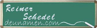 Reiner Schedel Visitenkarte